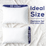 American Soft Linen 100% Washed Cotton Percale Pillowcase Set (2 Pack) – Soft Breathable Pillow Covers