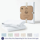 American Soft Linen 100% Washed Cotton Percale Pillowcase Set (2 Pack) – Soft Breathable Pillow Covers