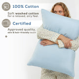 American Soft Linen 100% Washed Cotton Percale Sheet Set – Soft Breathable Bedding with Pillowcases