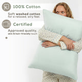 American Soft Linen 100% Washed Cotton Percale Sheet Set – Soft Breathable Bedding with Pillowcases
