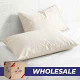 American Soft Linen Wholesale 100% Cotton Sateen Pillowcase Set (2 Pack) – Hotel Quality Bulk Supply