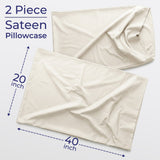 American Soft Linen Wholesale 100% Cotton Sateen Pillowcase Set (2 Pack) – Hotel Quality Bulk Supply