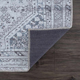 Barny Gray Denim Washable Rug - Clearance
