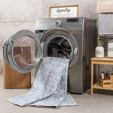 Barny Gray Denim Washable Rug - Clearance