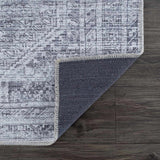 Barny Gray Blue Washable Rug - Clearance