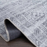 Barny Gray Blue Washable Rug - Clearance