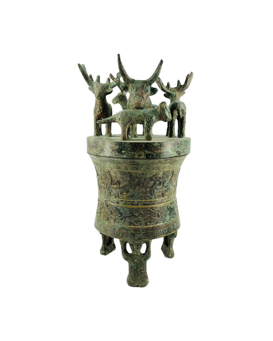 Crown of Harmony Bronze Wine Jar