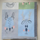 Animals In Boxes Multi Knitted Cotton Baby Blanket