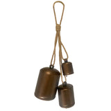Group of 3 Hanging Jingle Bells Assorted Sizes and Colors
