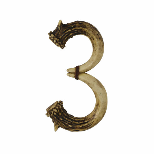Antler Address Number Three, Set of 6