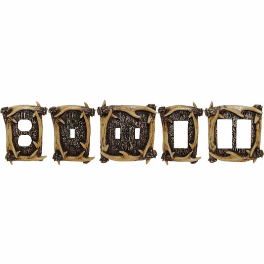 Antler Double Switch Wall Plate, 4 MOQ