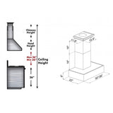 ZLINE 36" Remote Blower Wooden Wall Range Hood, 681M-RS-36-400