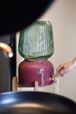 Arte Casa Ceramic Water Dispenser: Berry Wine