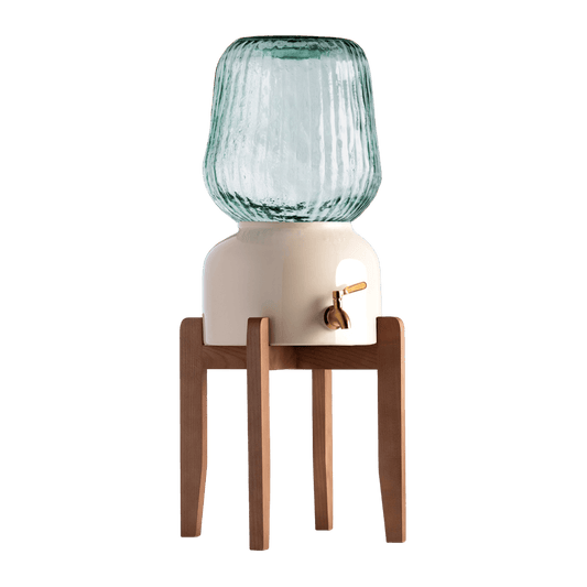 Arte Casa Ceramic Water Dispenser: Ivory Stone