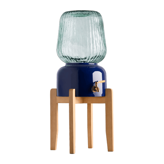 Arte Casa Ceramic Water Dispenser: Midnight Blue