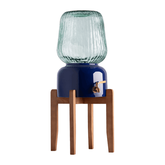 Arte Casa Ceramic Water Dispenser: Midnight Blue
