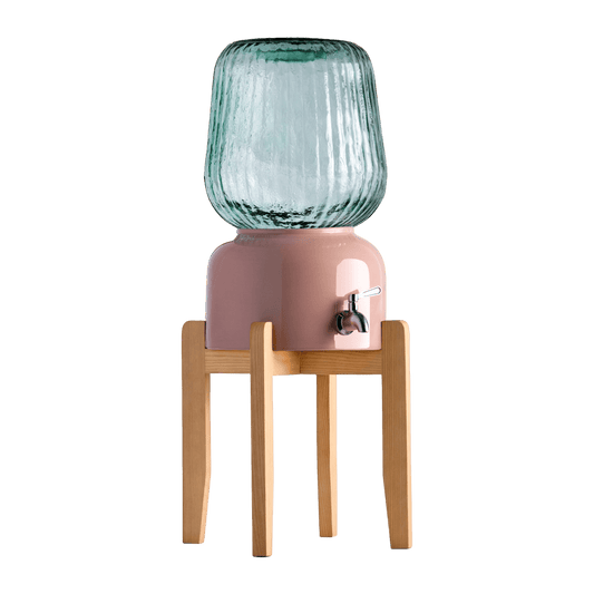 Arte Casa Ceramic Water Dispenser: Rose Clay