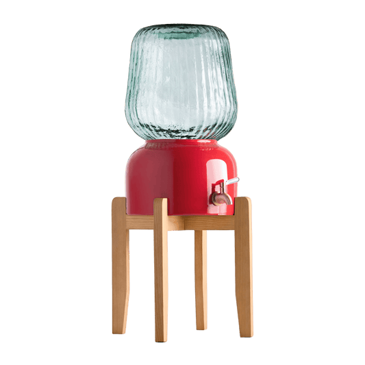 Arte Casa Ceramic Water Dispenser: Terracotta Red