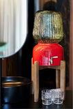 Arte Casa Ceramic Water Dispenser: Terracotta Red