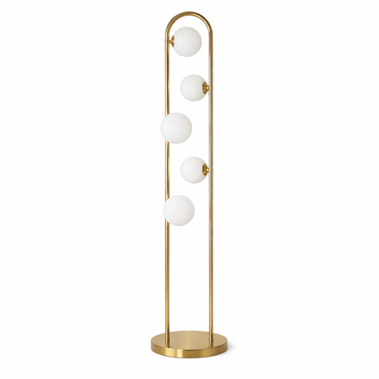 Artema Floor Lamp with White Globe