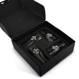 Fleur de Lis Beer Pint Glasses - Set of 4