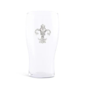 Fleur de Lis Beer Pint Glasses - Set of 4