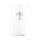 Fleur de Lis Beer Pint Glasses - Set of 4