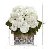10” Begonia Plant in Hanging Floral Design House Planter