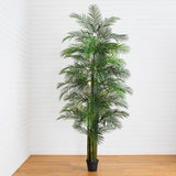 11' UV Resistant Artificial Areca Palm Tree (Indoor/Outdoor)
