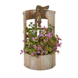 12” Eucalyptus and Sedum Artificial Plant in Faucet Planter
