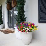 13" UV Daisy Flower Bush Plant (Indoor/Outdoor)- Set of 12