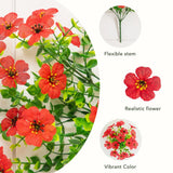 13" UV Daisy Flower Bush Plant (Indoor/Outdoor)- Set of 12