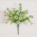 13" UV Daisy Flower Bush Plant (Indoor/Outdoor)- Set of 12