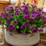13" UV Daisy Flower Bush Plant (Indoor/Outdoor)- Set of 12