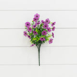 13" UV Daisy Flower Bush Plant (Indoor/Outdoor)- Set of 12