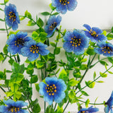 13" UV Daisy Flower Bush Plant (Indoor/Outdoor)- Set of 12