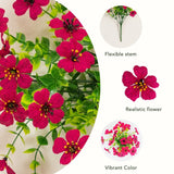 13" UV Daisy Flower Bush Plant (Indoor/Outdoor)- Set of 12