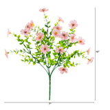 13" UV Daisy Flower Bush Plant (Indoor/Outdoor)- Set of 12