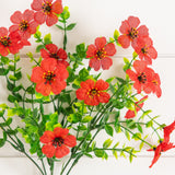 13" UV Daisy Flower Bush Plant (Indoor/Outdoor)- Set of 12