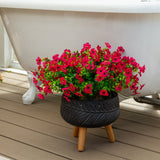 13" UV Daisy Flower Bush Plant (Indoor/Outdoor)- Set of 12