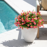 13in. UV Resistant Artificial Pansy Bush (Indoor/Outdoor) - Set of 12