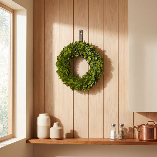 14” Preserved Boxwood Wreath