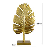 15.5” Golden Leaf Decorative Accent