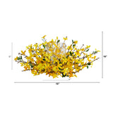 16” Artificial Forsythia Candelabrum