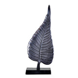 17” Aluminum Bodhi Leaf Decorative Accent