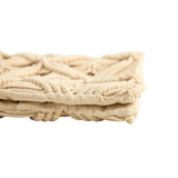 18” Boho Diamond Woven Macrame Decorative Pillow Cover