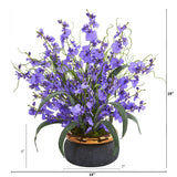 19” Dancing Lady Artificial Arrangement in Vase