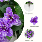 19" UV Resistant Artificial Azalea Bush (Indoor/Outdoor) - Set of 3