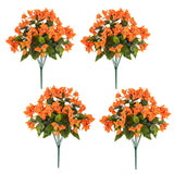 19" UV Resistant Artificial Bougainvillea Bush (Indoor/Outdoor) - Set of 4