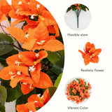 19" UV Resistant Artificial Bougainvillea Bush (Indoor/Outdoor) - Set of 4